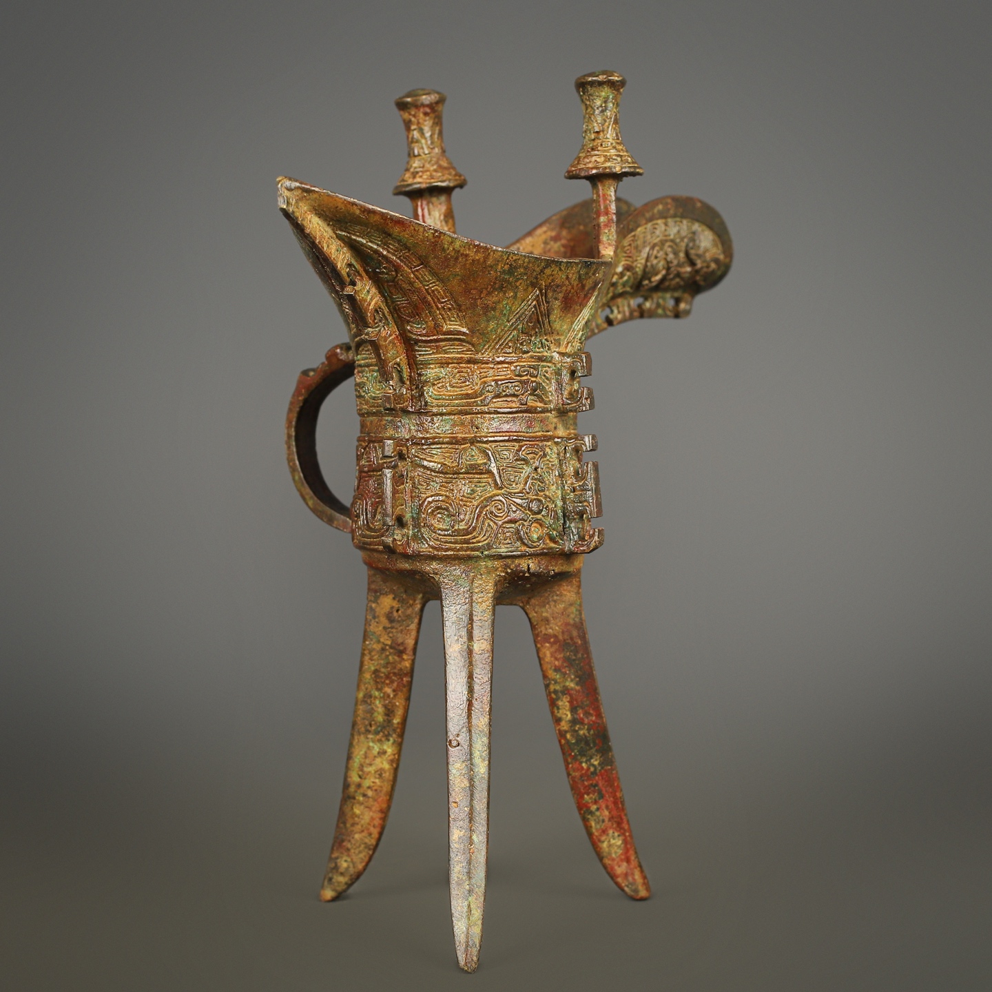 Zhou Dynasty Bronze Jue Cup