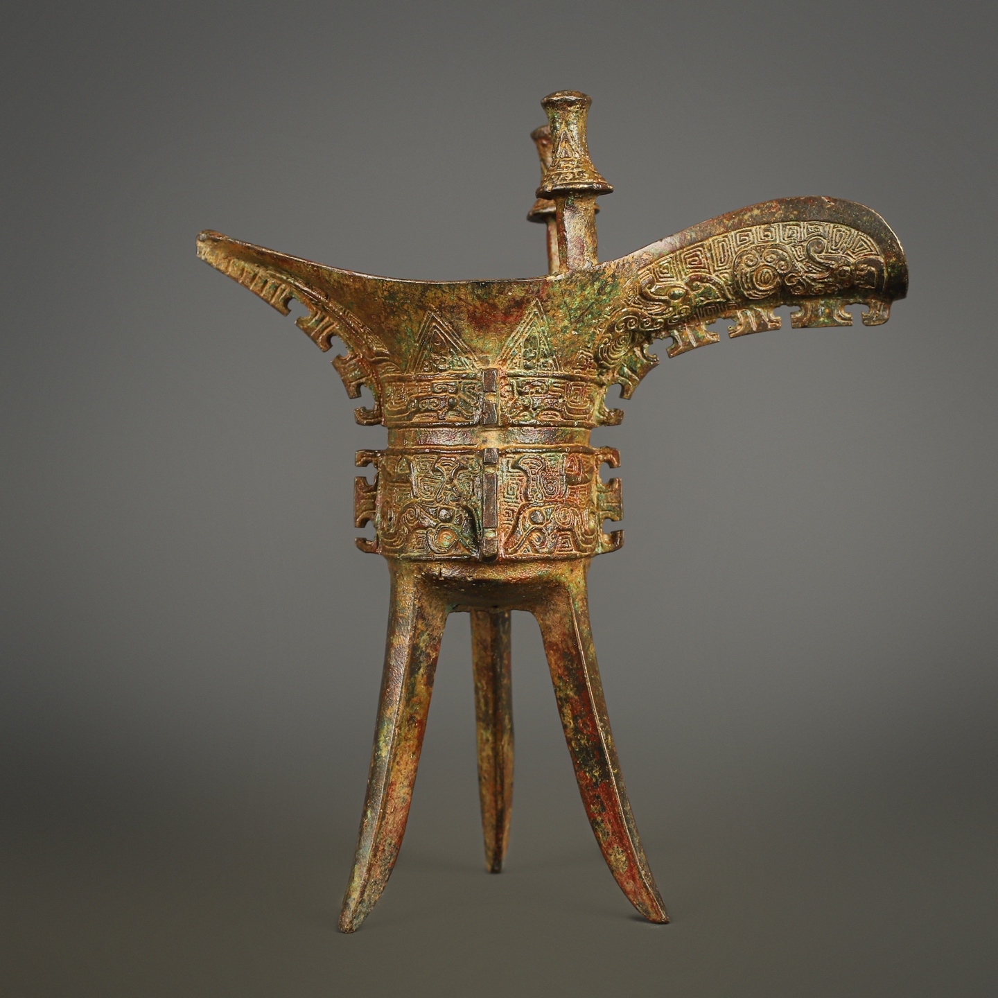 Zhou Dynasty Bronze Jue Cup