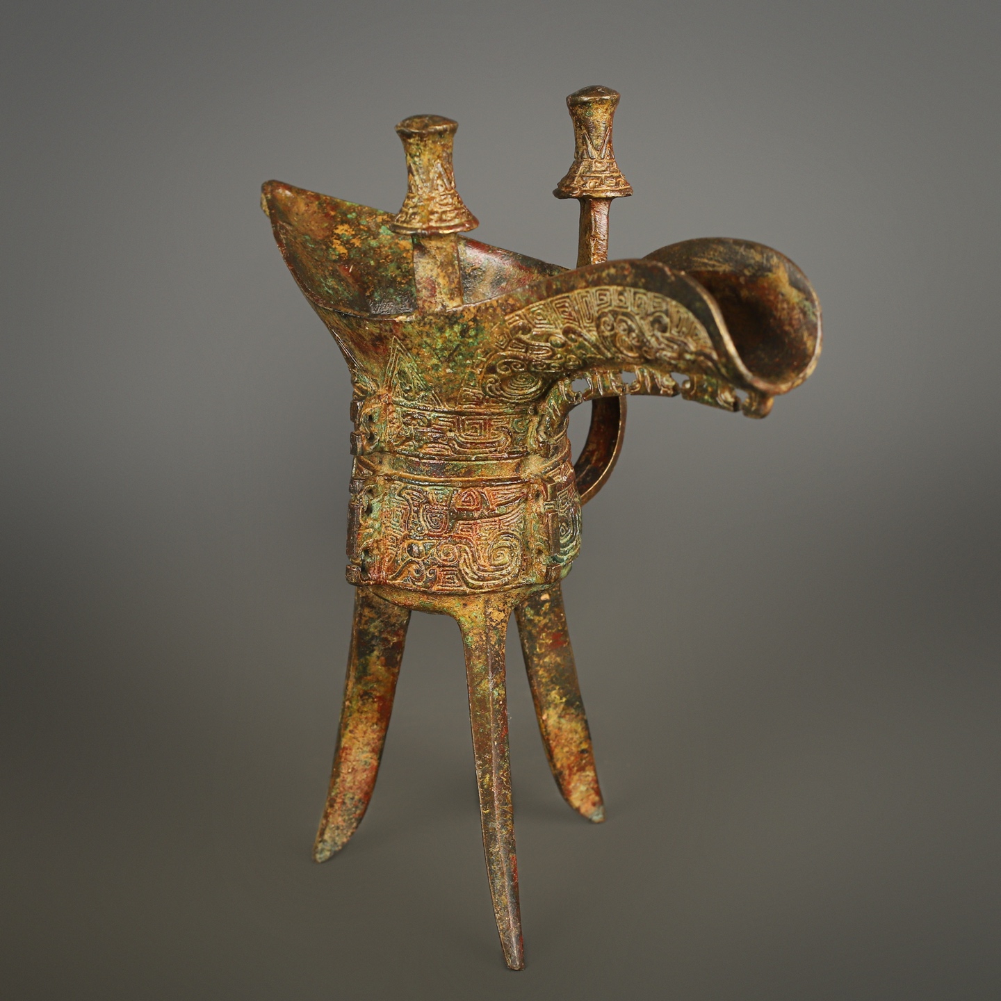 Zhou Dynasty Bronze Jue Cup
