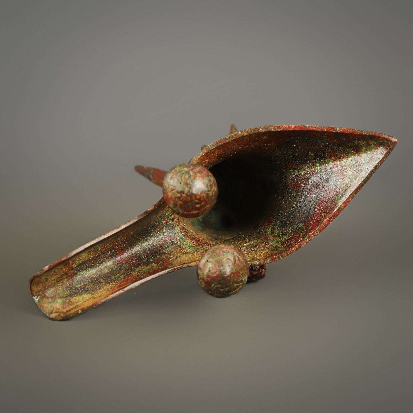 Zhou Dynasty Bronze Beast Face Cup