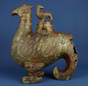 Zhou Dynasty Bronze Bird Statue