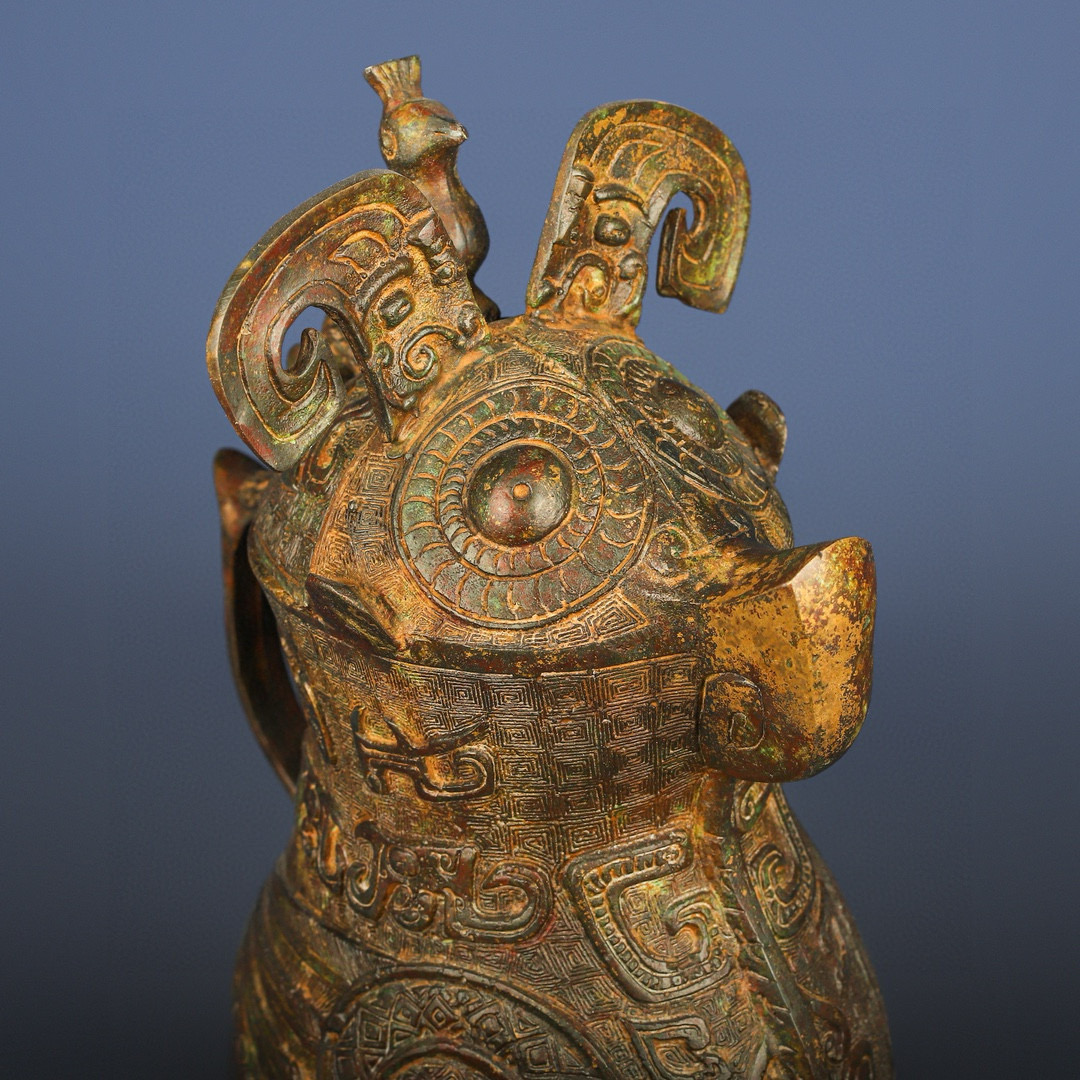 Zhou Dynasty Bronze Bird Statue