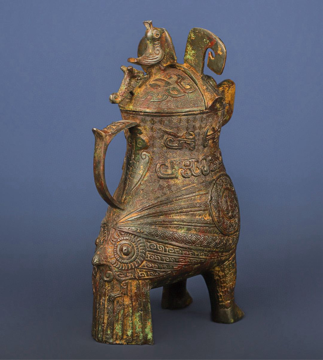 Zhou Dynasty Bronze Bird Statue