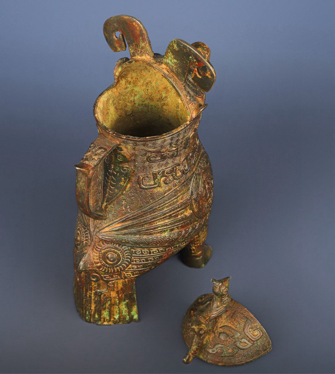 Zhou Dynasty Bronze Bird Statue