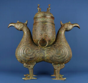 Han Dynasty Bronze Twin Birds