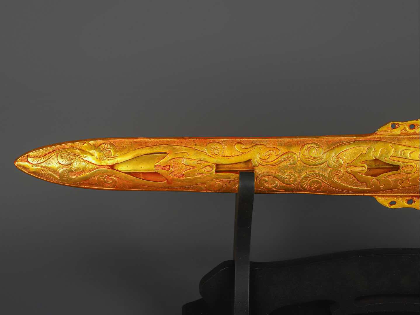 Han Dynasty Bronze and Real Gold General Sword