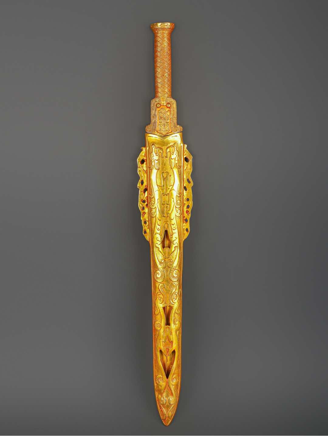 Han Dynasty Bronze and Real Gold General Sword