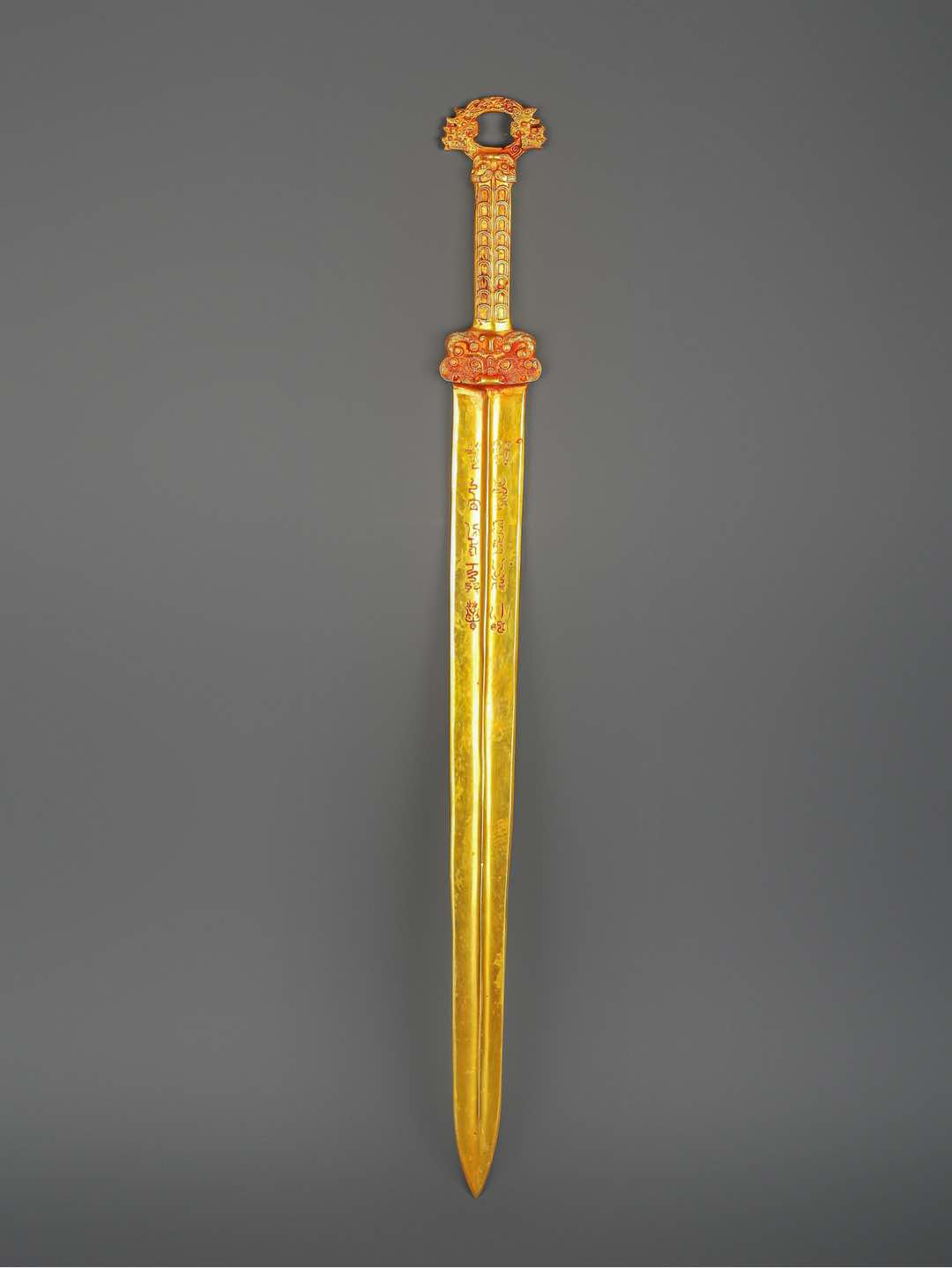 Han Dynasty Bronze and Real Gold Sword