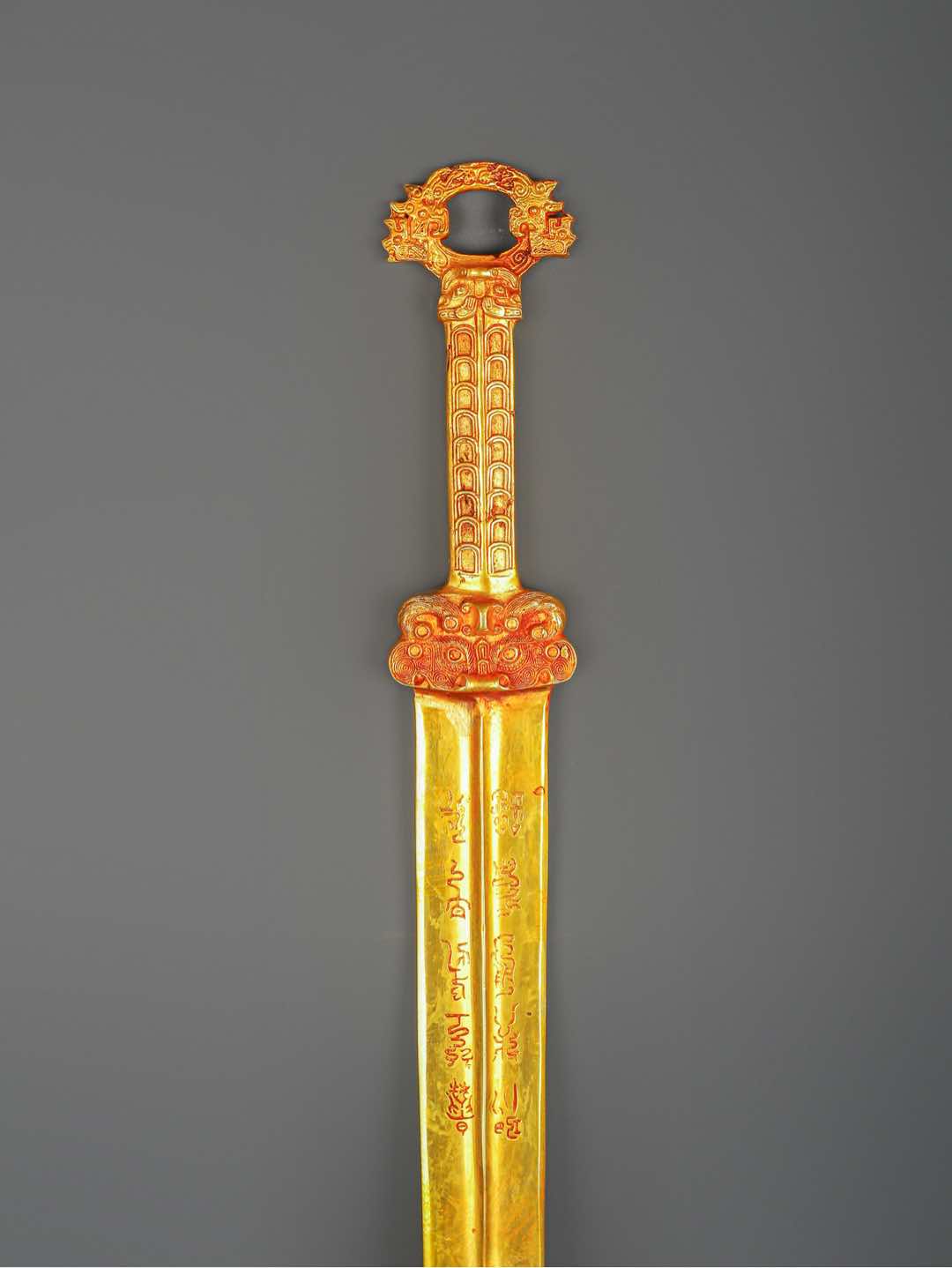 Han Dynasty Bronze and Real Gold Sword