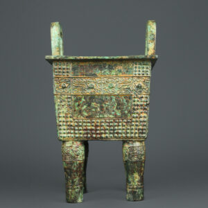 Zhou Dynasty Bronze milk ding square tripod