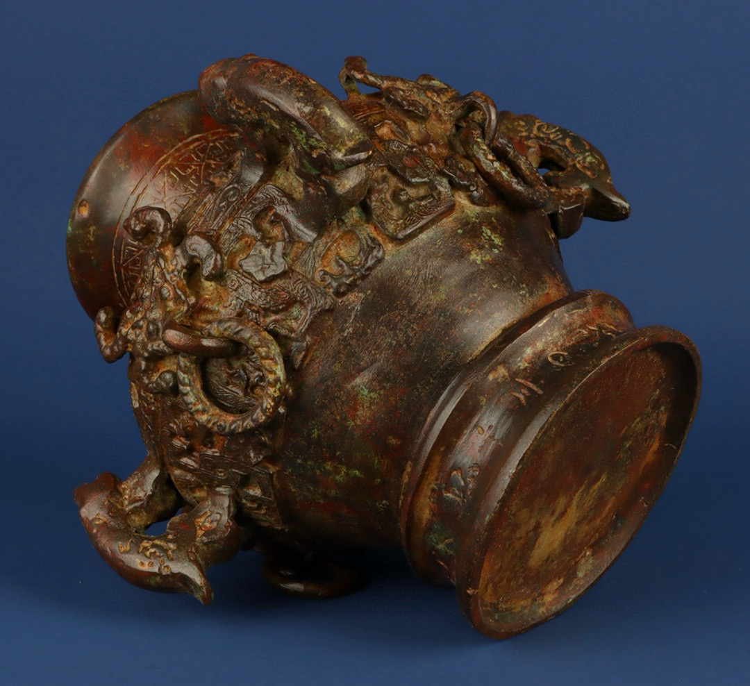 Zhou Dynasty Bronze manchurian four ring teapot