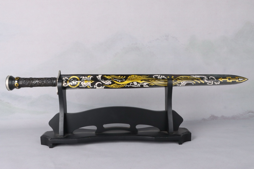 Han Dynasty Bronze and gold and silver sword