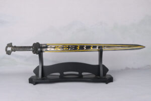 Han Dynasty Bronze and gold and silver sword