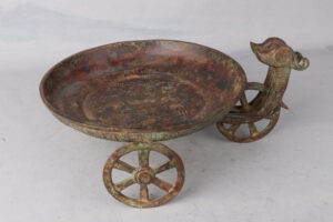 Han Dynasty Bronze Phoenix Bird Wheel Disk