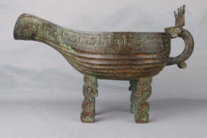 Zhou Dynasty Bronze Long Legs yi