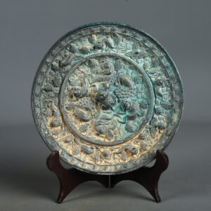 Tang Dynasty Bronze Sea Beast Grape Mirror