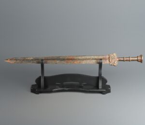 Han Dynasty Bronze bamboo inscribed sword