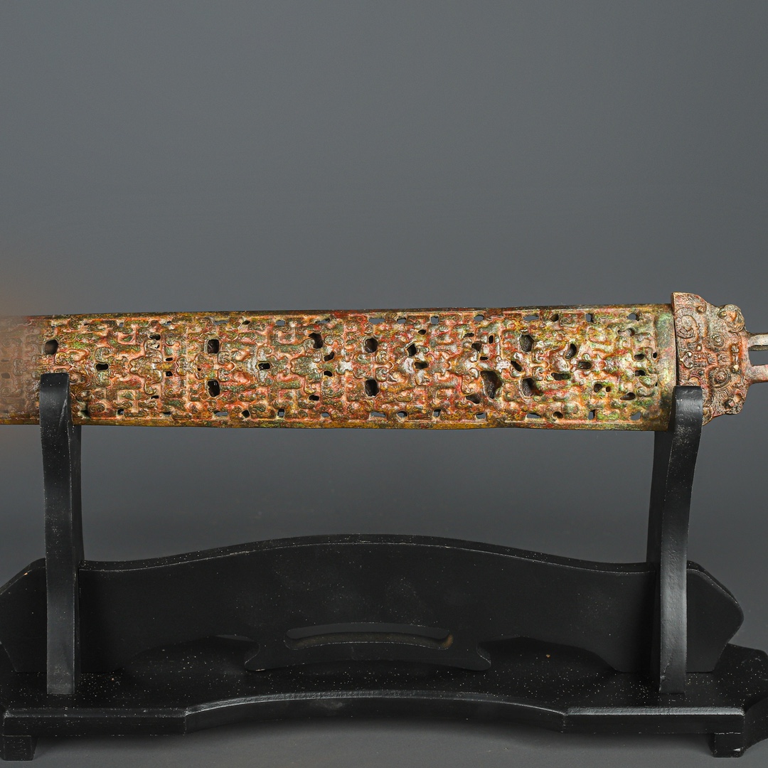 Han Dynasty Bronze Sanxingdui Inscribed Sword