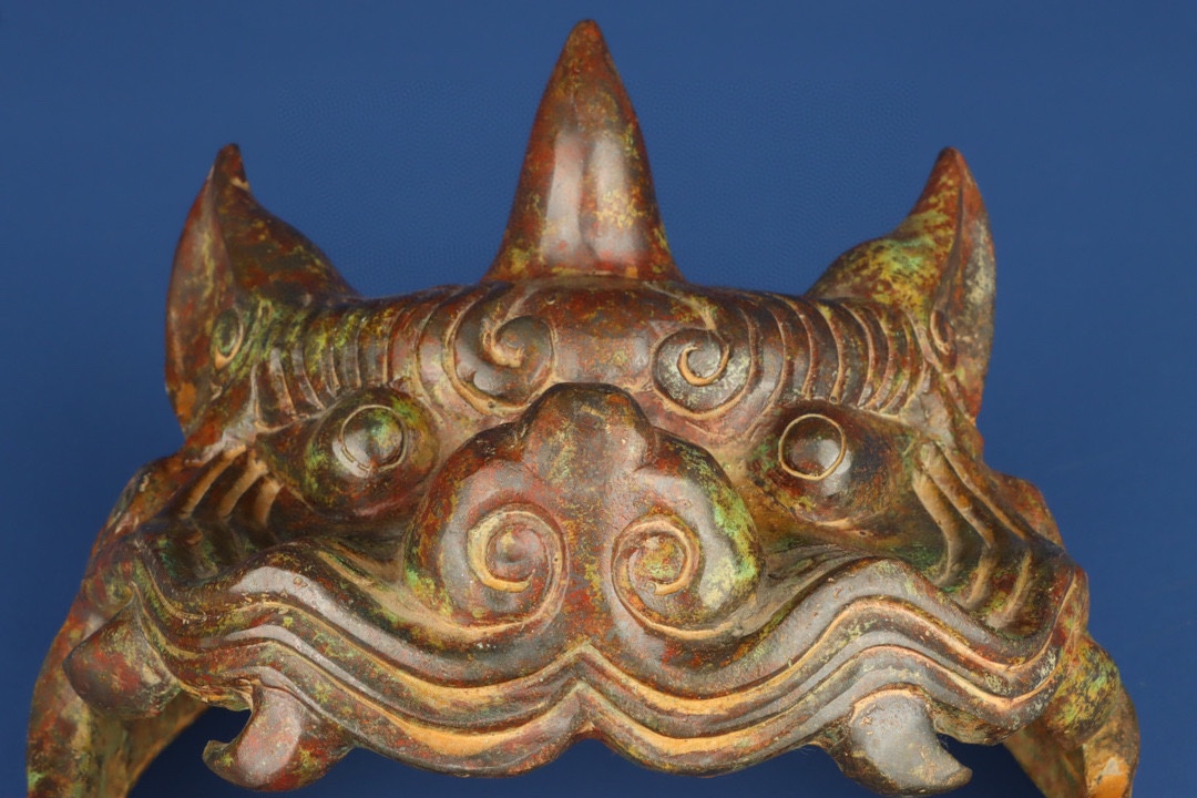 Han Dynasty Bronze Tiger Face Helmet