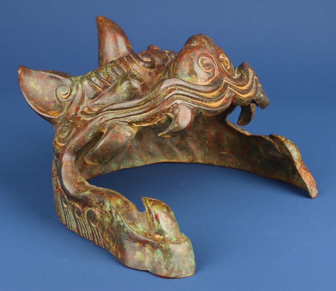 Han Dynasty Bronze Tiger Face Helmet
