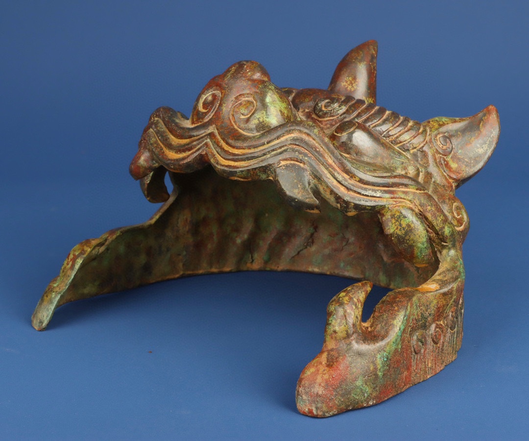 Han Dynasty Bronze Tiger Face Helmet