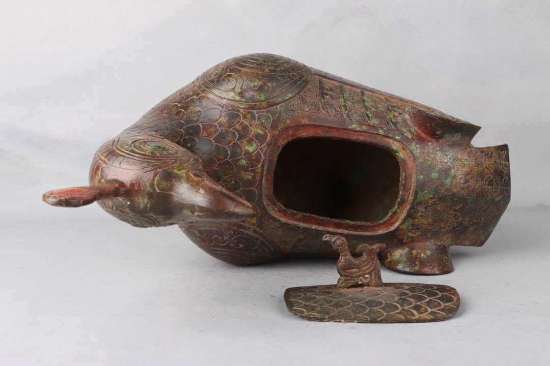 Zhou Dynasty Bronze Jin Migratory Bird Statue