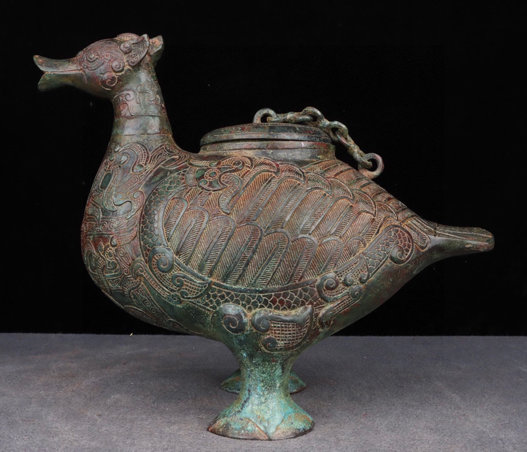 Zhou Dynasty Bronze Bird Statue