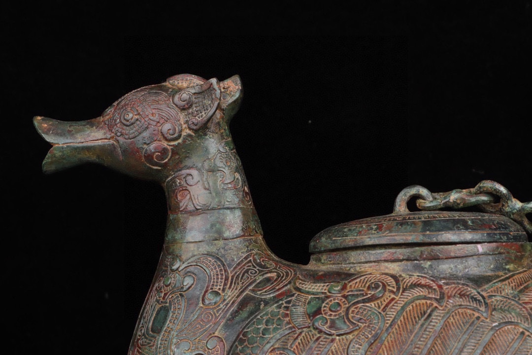Zhou Dynasty Bronze Bird Statue