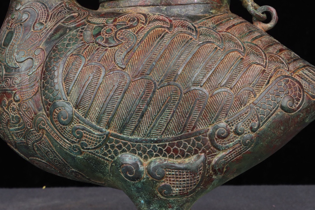 Zhou Dynasty Bronze Bird Statue