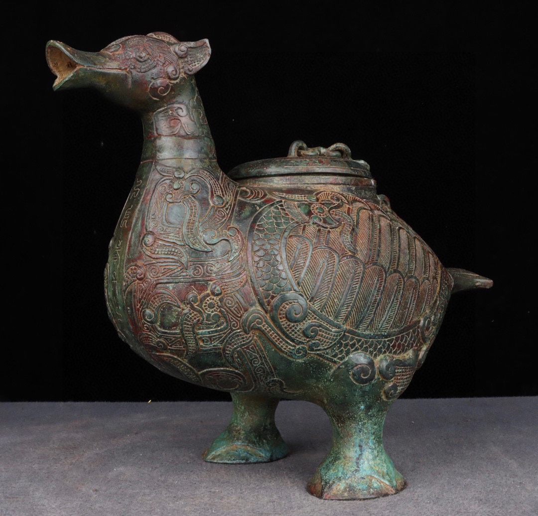 Zhou Dynasty Bronze Bird Statue