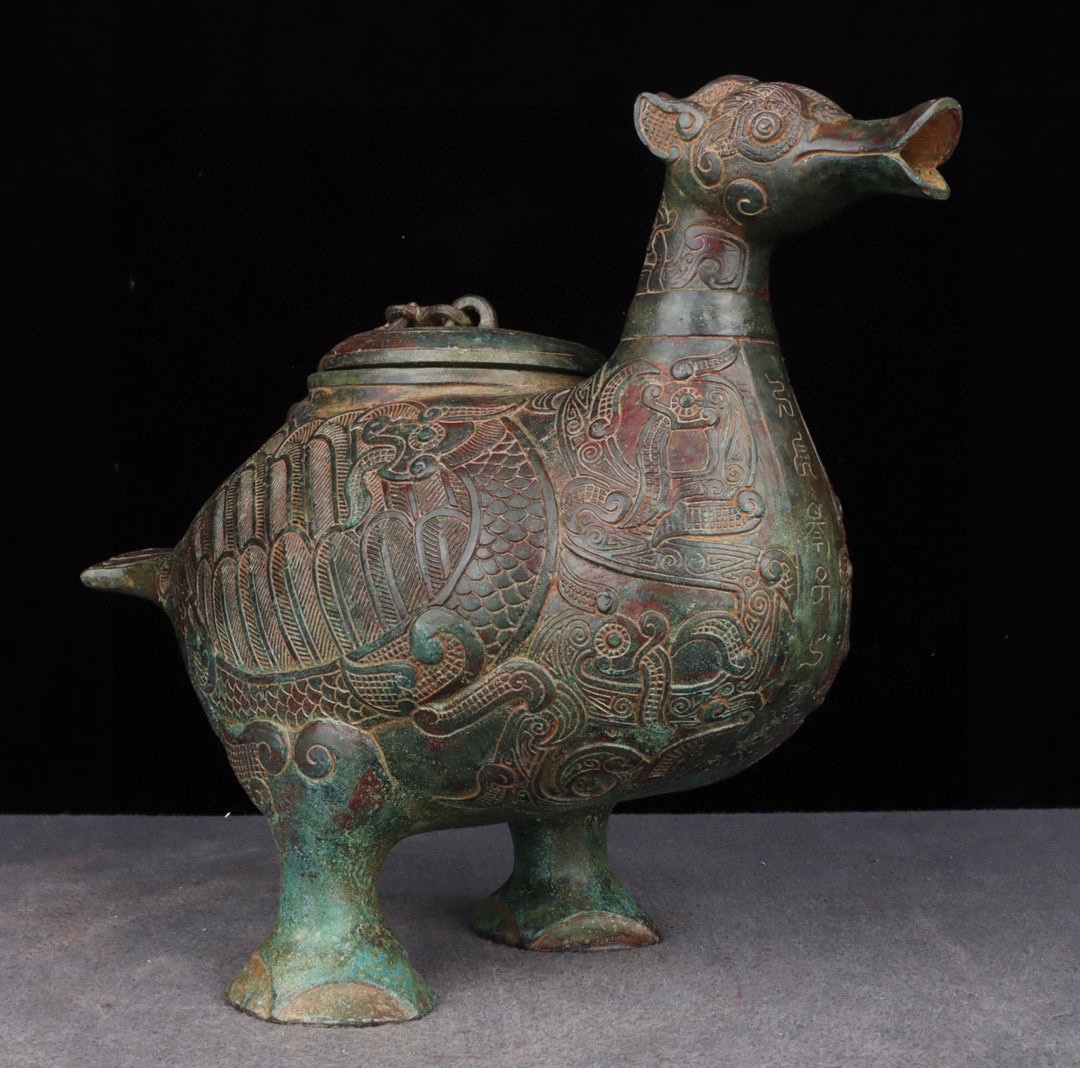 Zhou Dynasty Bronze Bird Statue