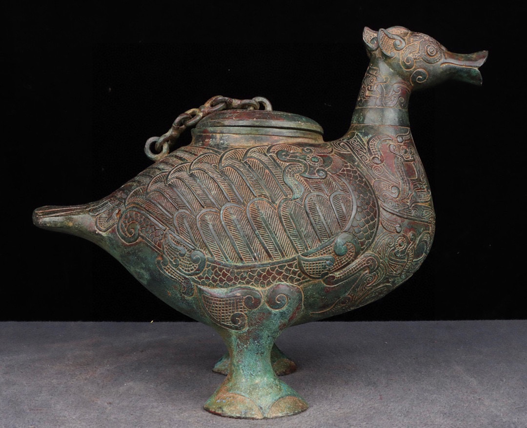 Zhou Dynasty Bronze Bird Statue