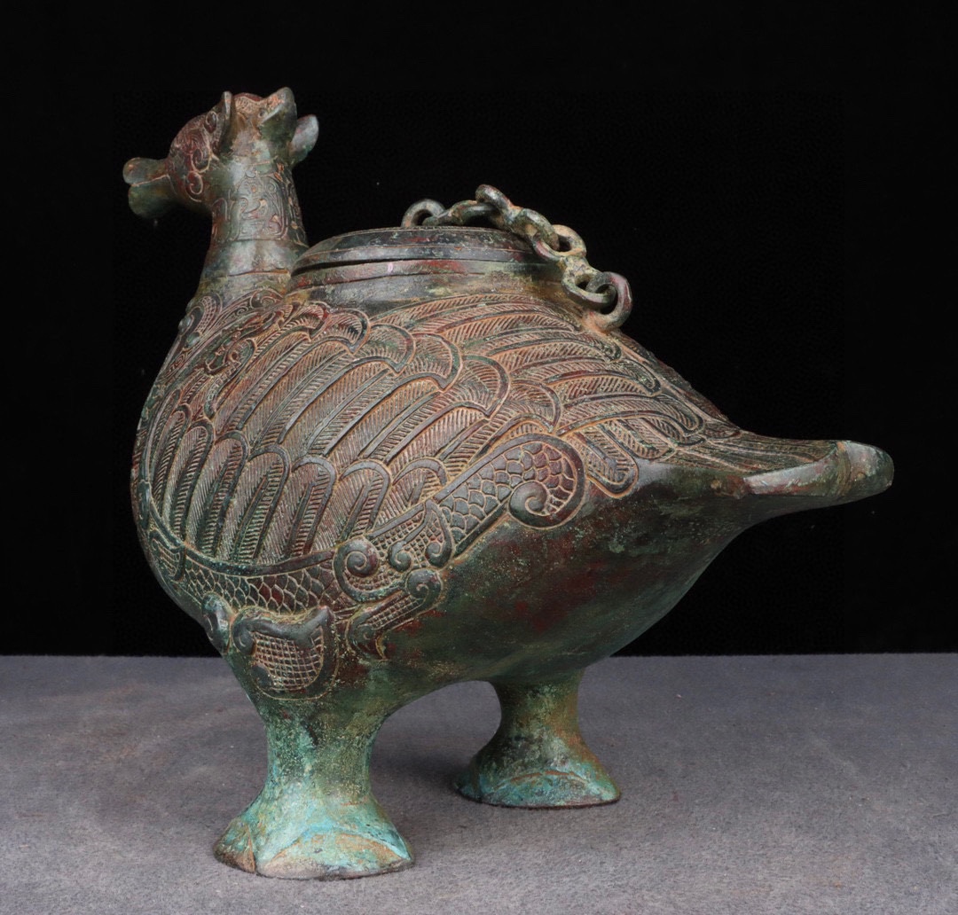 Zhou Dynasty Bronze Bird Statue