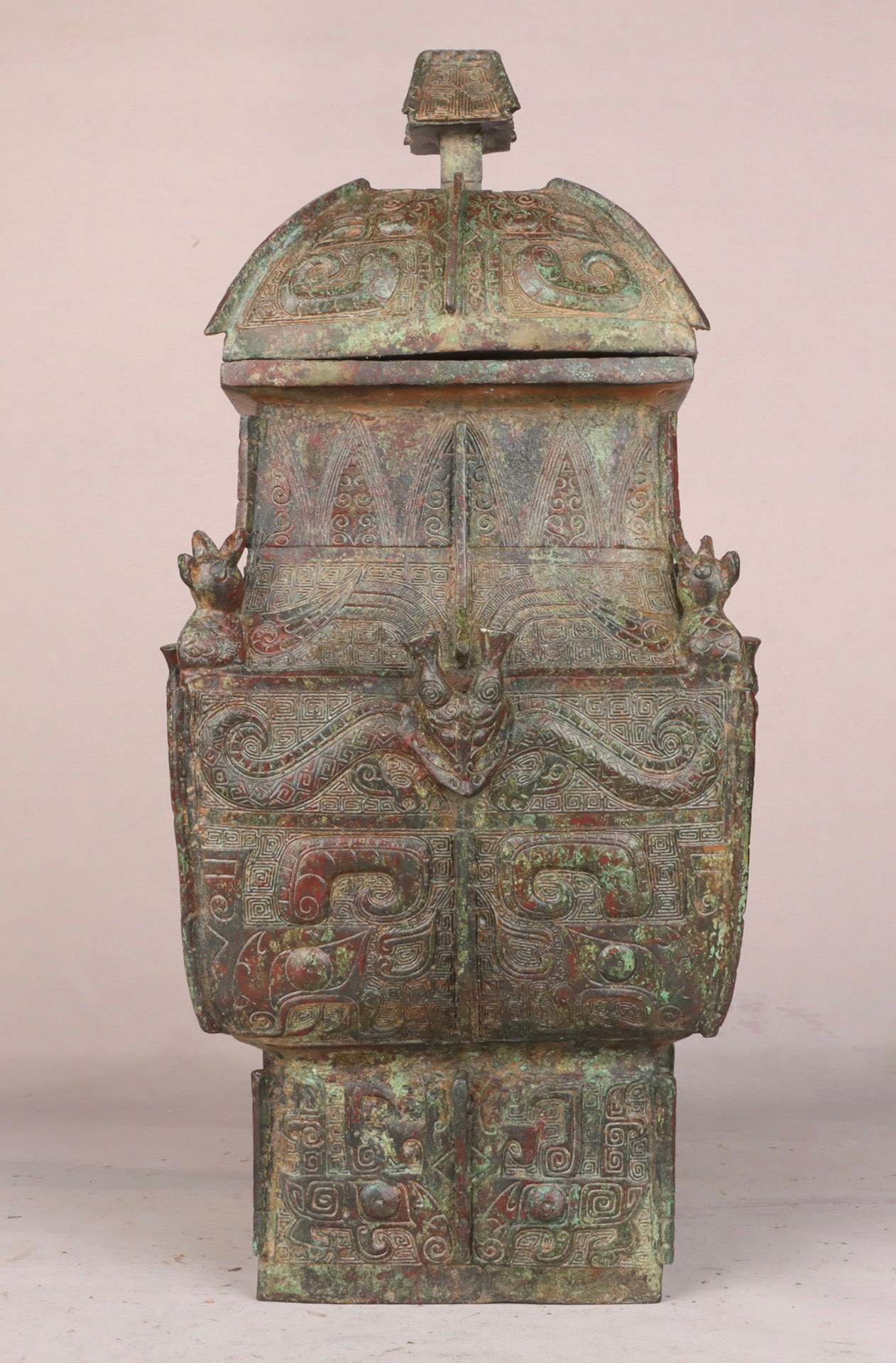 Zhou Dynasty Bronze Square Lei