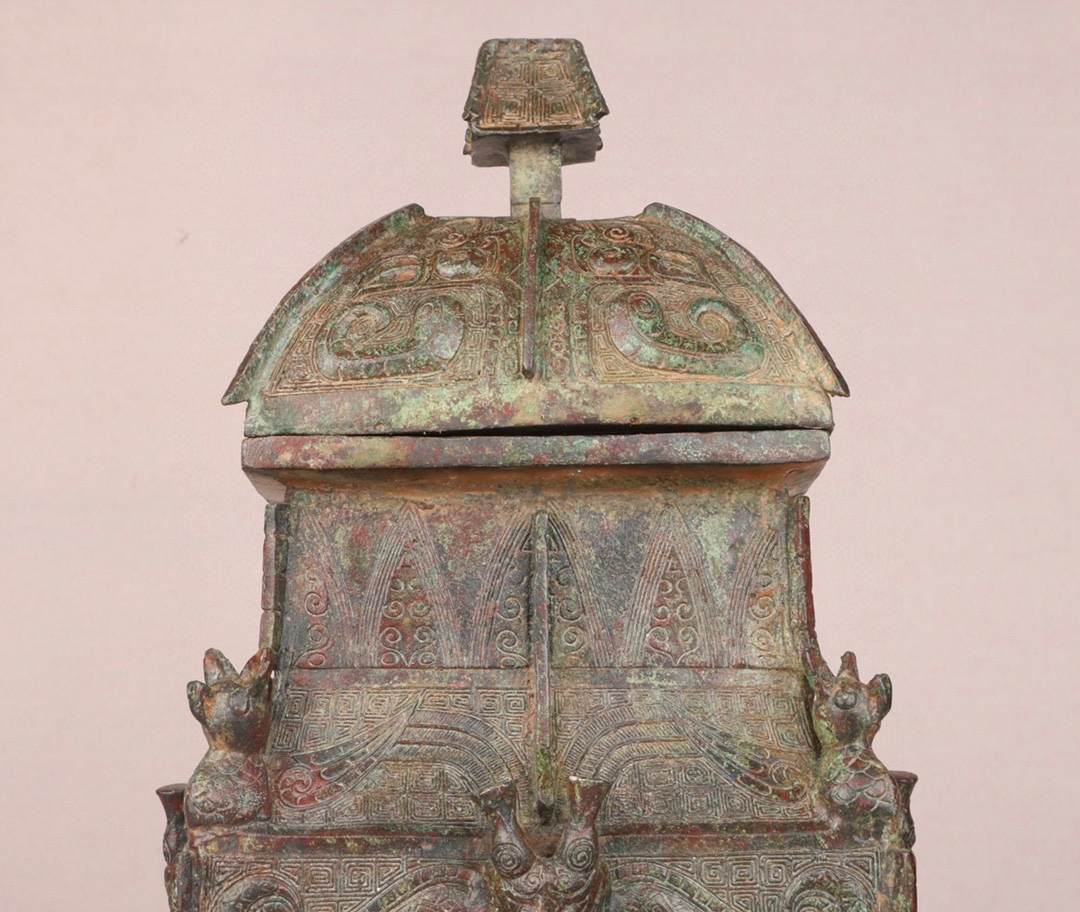 Zhou Dynasty Bronze Square Lei