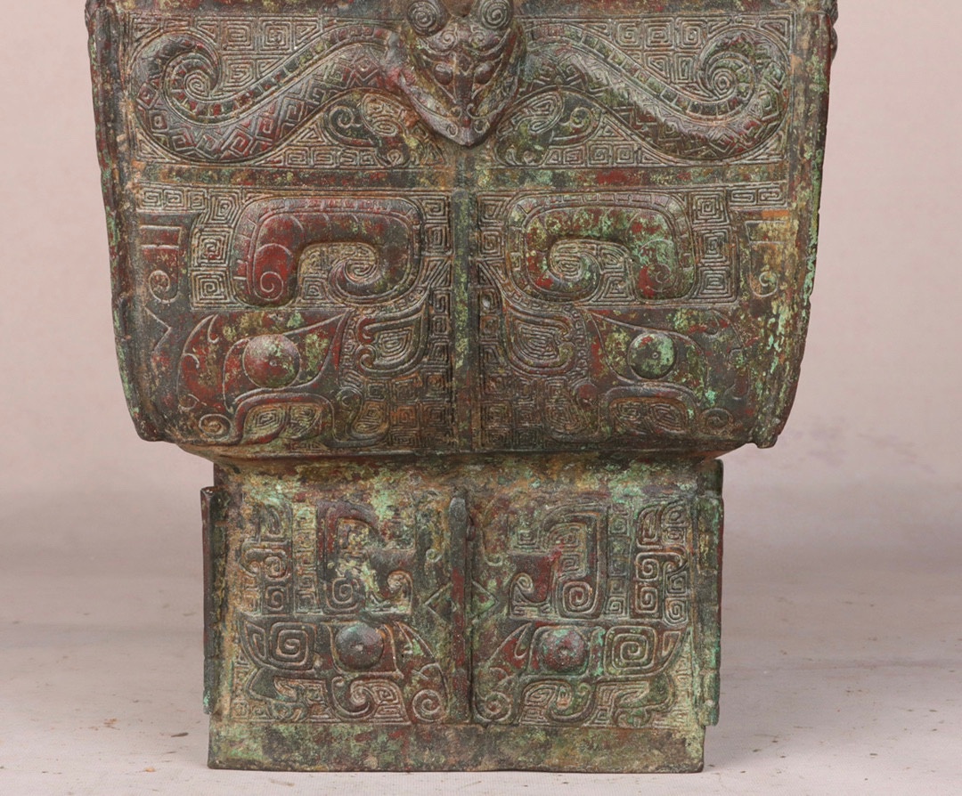 Zhou Dynasty Bronze Square Lei