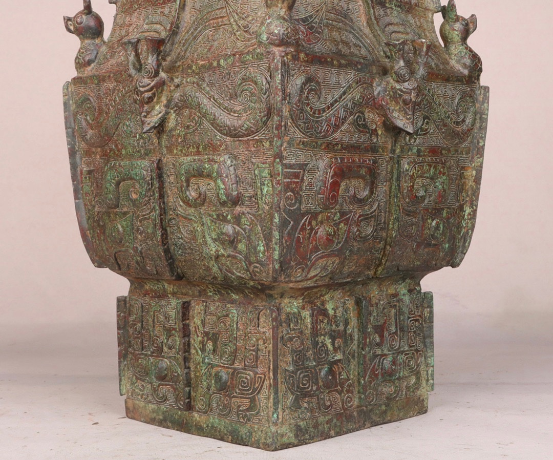 Zhou Dynasty Bronze Square Lei