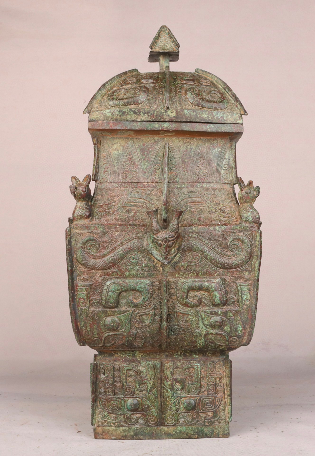 Zhou Dynasty Bronze Square Lei