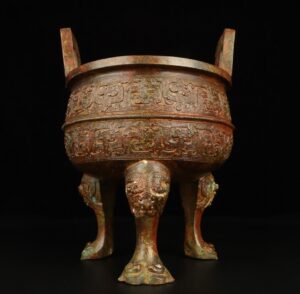 Zhou Dynasty Bronze Man Gong Yuan Ding