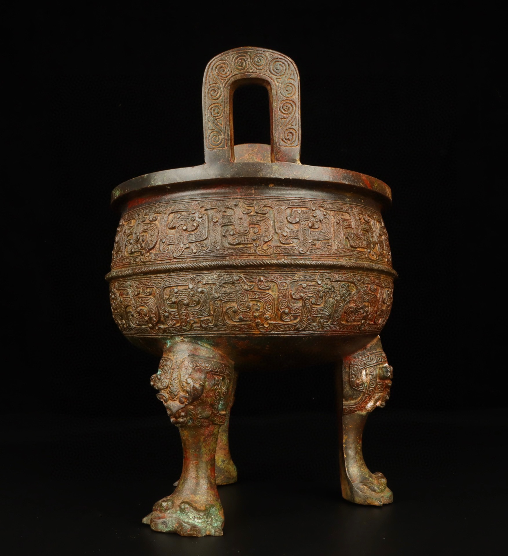 Zhou Dynasty Bronze Man Gong Yuan Ding