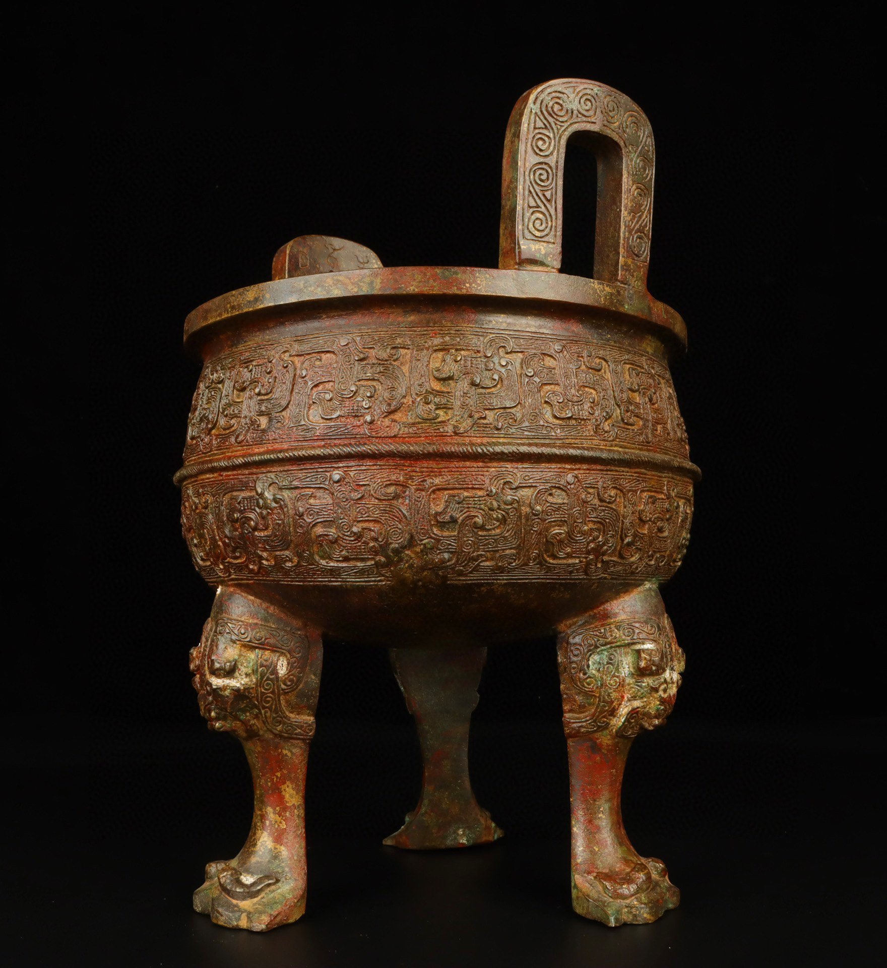 Zhou Dynasty Bronze Man Gong Yuan Ding
