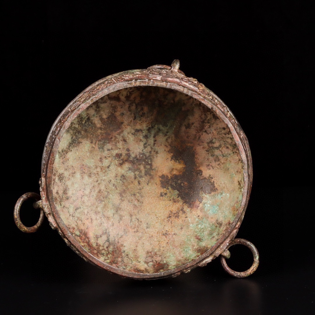 Han Dynasty Bronze standing bird incense burner