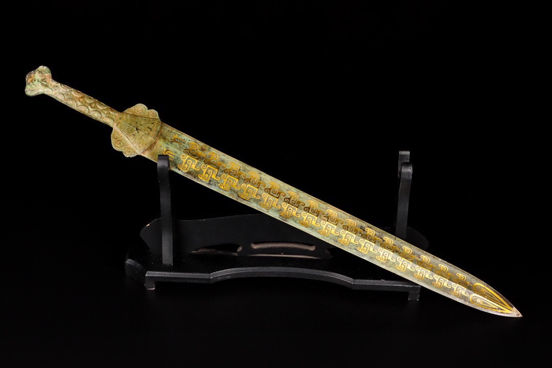 Han Dynasty Bronze and gold sword
