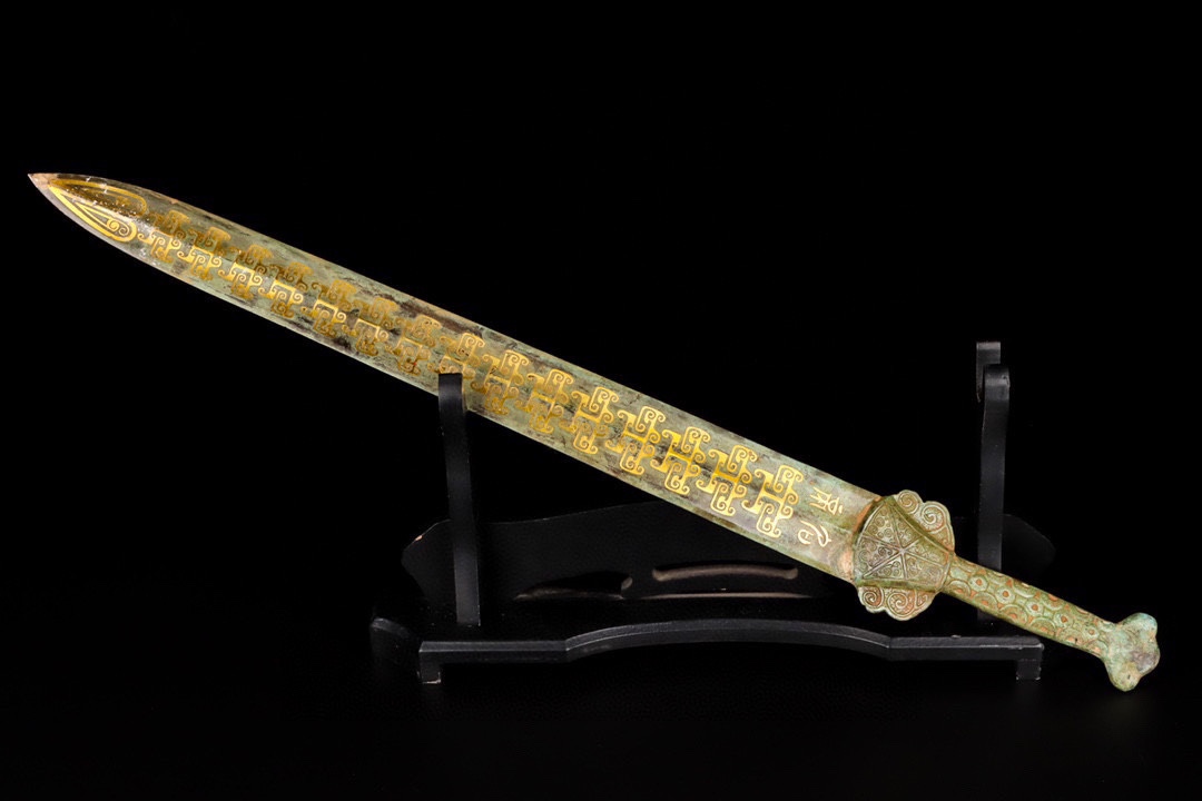 Han Dynasty Bronze and gold sword