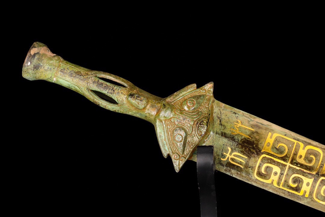 Han Dynasty Bronze and gold sword