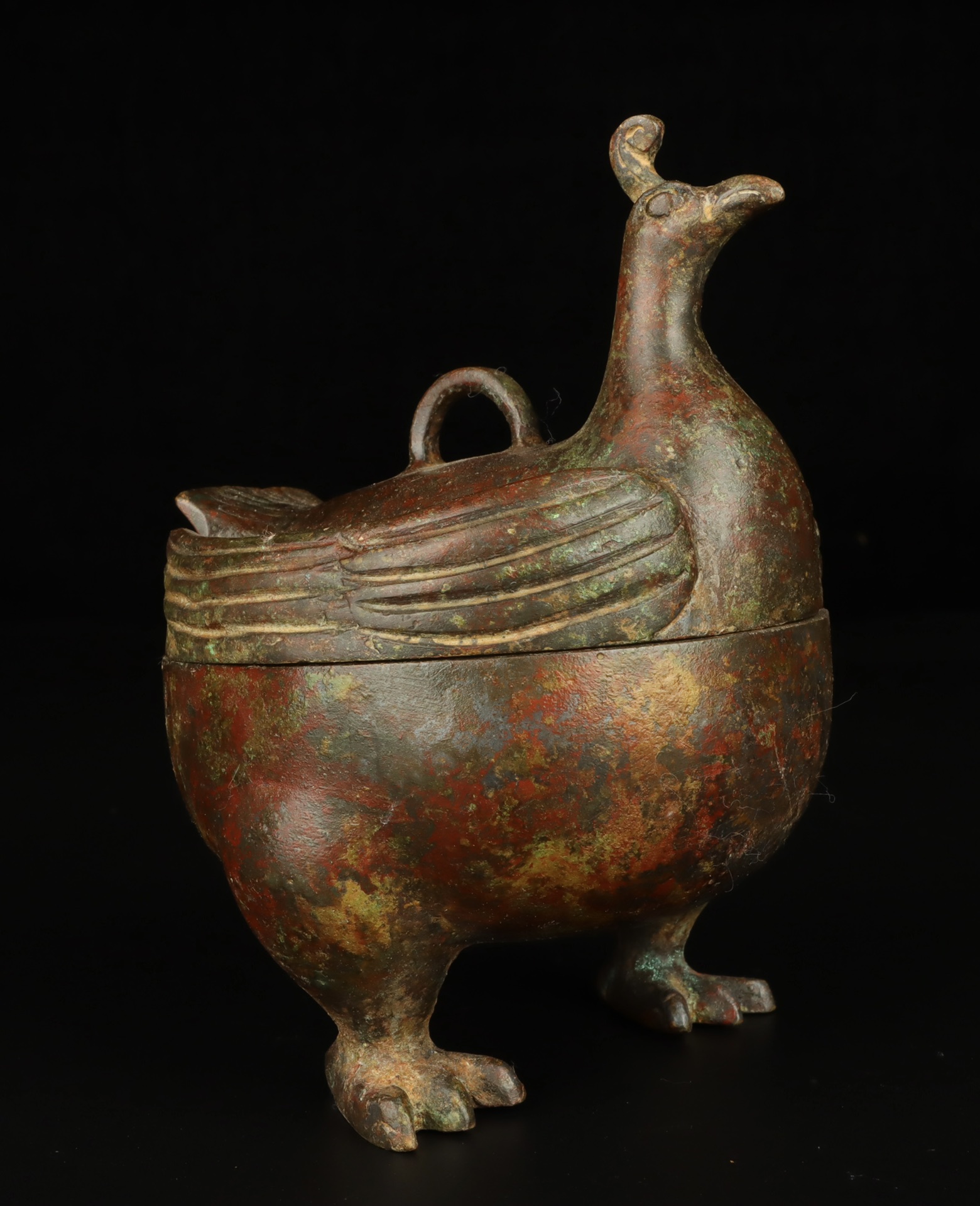 Han Dynasty Bronze animal shaped vessels