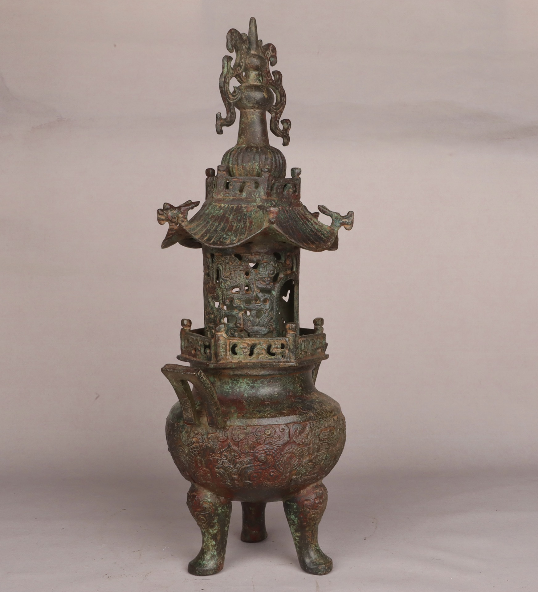 Han Dynasty Bronze Tower Furnace