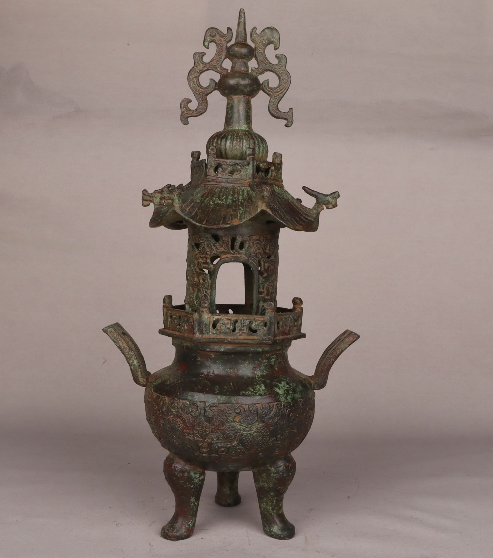 Han Dynasty Bronze Tower Furnace