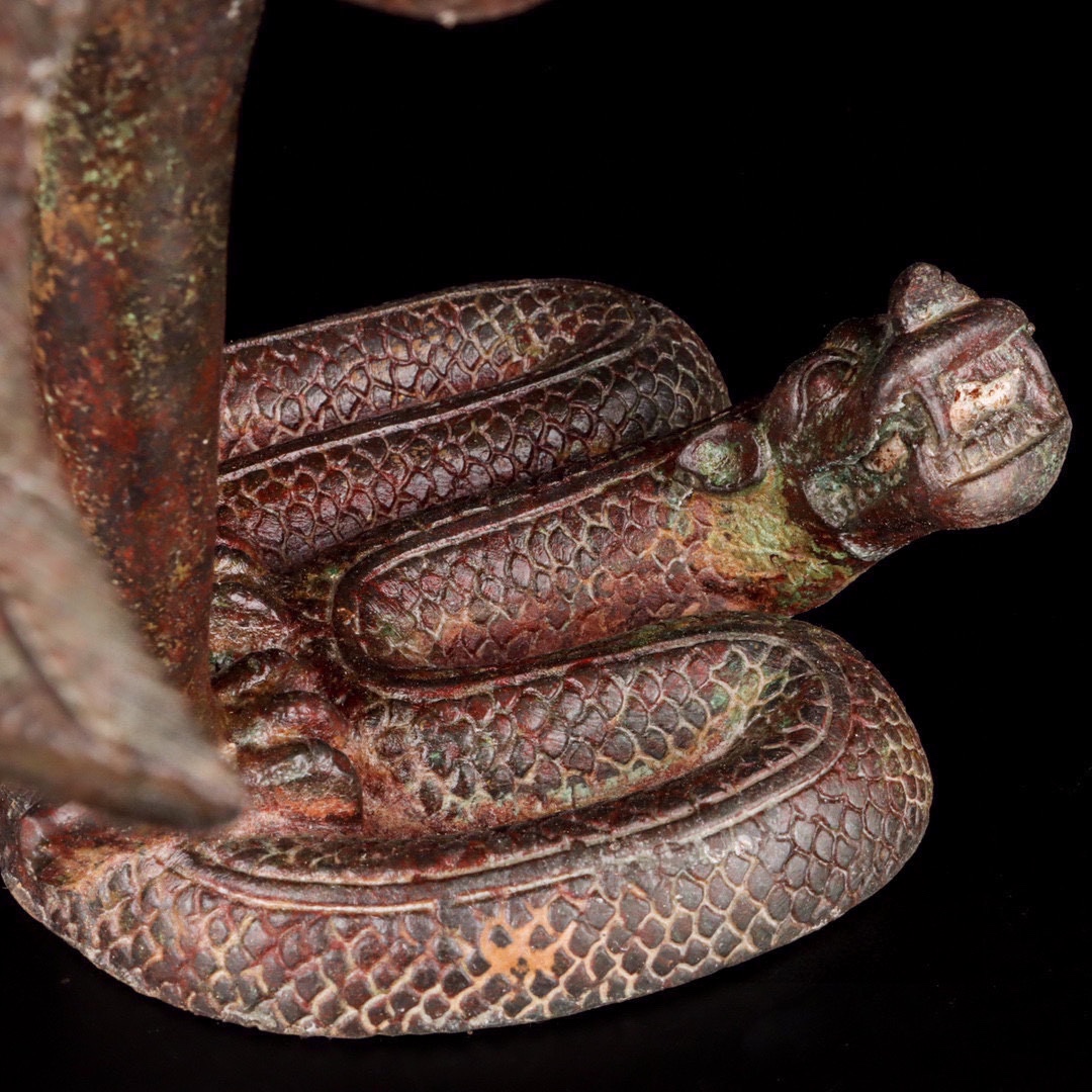 Han Dynasty Bronze bird lamp plate