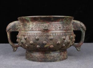 Zhou Dynasty Bronze Nipple Gui Basin